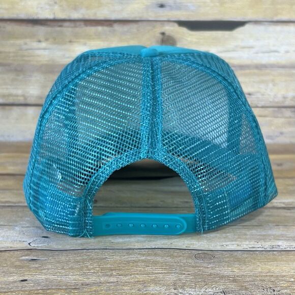 Nissun One Size Trucker Hat Turquoise 6 panel Hans Hedemann Surf Logo Adj. - Picture 4 of 15